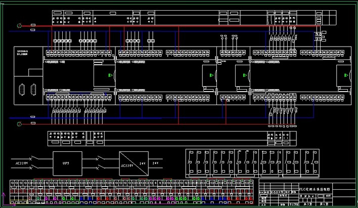PLC電氣控制柜接線圖 PLC電氣控制柜接線圖